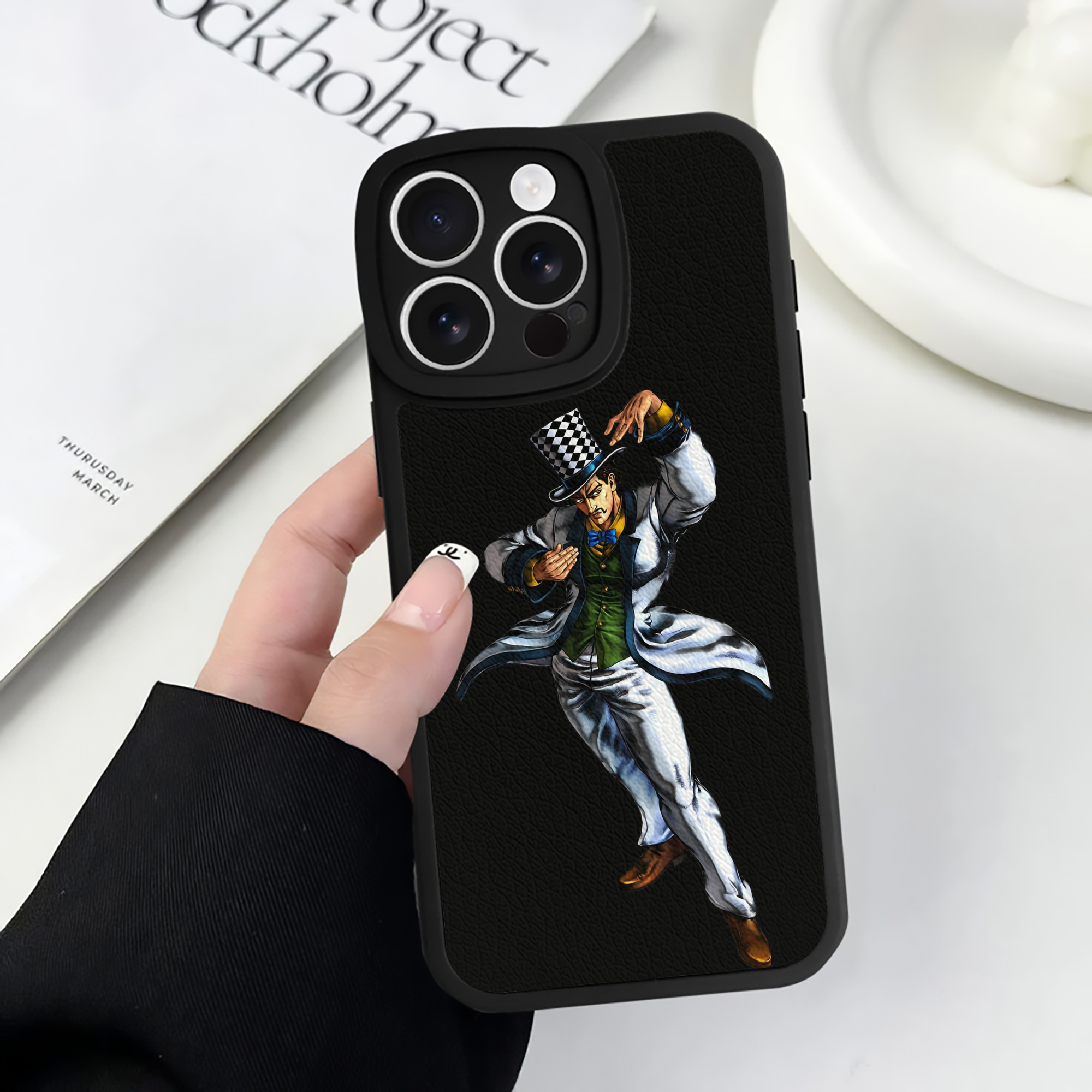 （画像用） ジョジョの奇妙な冒険 ウィル?アントニオ?ツェペリ JoJo's Bizarre Adventure Will Anthonio Zeppeli 【iPhone 16シリーズ対応】シリコンスマホケース（レザー調） 材質：シリコン